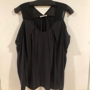 Ramy Brook Cold Shoulder Black Blouse - like new!